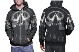 Infiniti Car Logo Mens Graphic Zip Up Hooded Hoodie - £27.36 GBP+