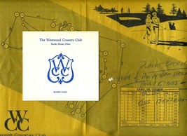 Westwood Country Club Golf Score Card &amp; Placemat Rocky River Ohio - £23.52 GBP