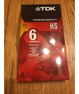 NEW TDK T-120 HS 6 Hours Blank VHS Tapes Factory Sealed Premium Quality - €19,03 EUR