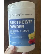 Dr. Berg&#39;s Electrolyte Powder Raspberry &amp; Lemon Hydration 1 lb 7 oz crac... - £37.86 GBP