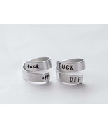 Fuck off Ring Feminist Wrap ring funny ring funny Valentine gift for him... - £19.98 GBP