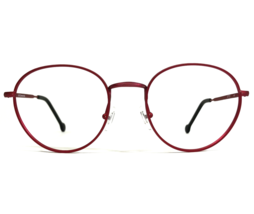 Vintage La Eyeworks Brille Rahmen OTTO 487 Matt Rot Rund 48-20-130 - £54.63 GBP