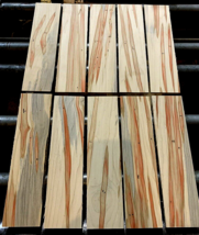 10 Pieces Of Beautiful Thin Flame Boxelder Lumber Wood 12&quot; X 3&quot; X 1/4&quot; - £39.52 GBP