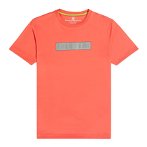 Men&#39;s Psycho Bunny Short Sleeve Logo Tee Rush Up Reflective Coral T-Shirt - $24.95+