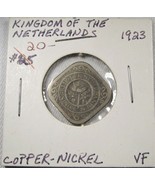 1923 Kingdom of the Netherlands VF Copper-Nickel Coin AG380 - £15.37 GBP