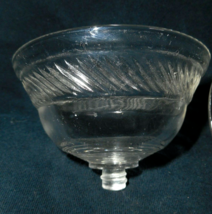 Sherbet Dessert Cups Decorated Glass Inserts Twist Off Nipple Bottom Insert - $9.89