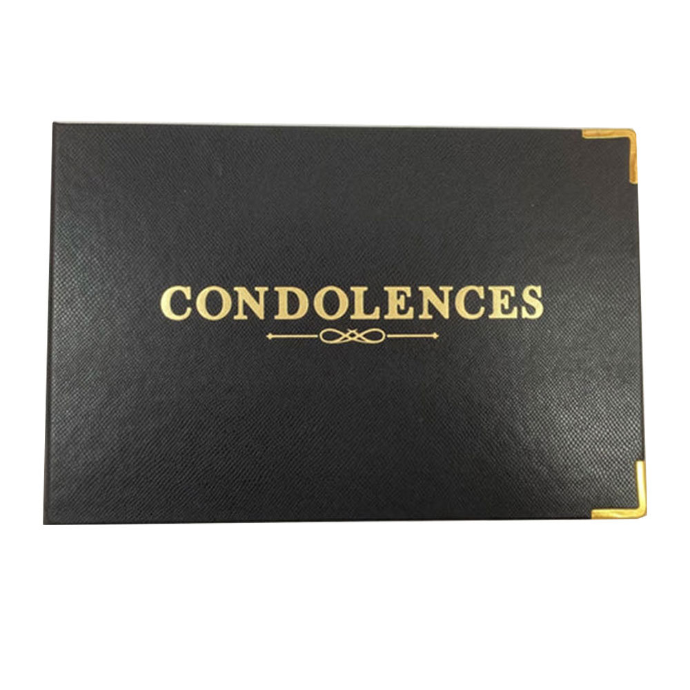 Ozcorp Condolence Book 64pcs (Black) - $32.66