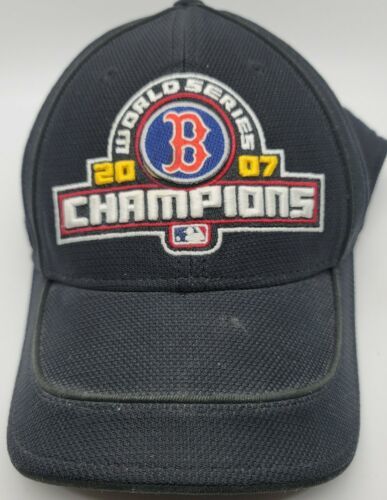 Boston Red Sox 2007 World Series Champions New Era Locker Room Stretch Fit Hat - £7.81 GBP