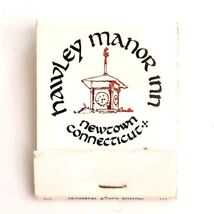 Hawley Manor Inn Vintage Matchbook Newton Connecticut Matches Unstruck E19H - $19.99