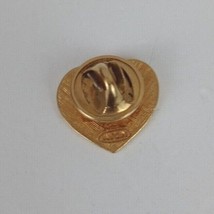 Vintage USA Flag Heart Lapel Hat Pin - $8.25