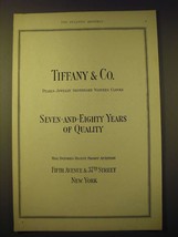 1924 Tiffany & Co. Ad - Seven-and-Eighty Years of Quality - $18.49