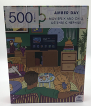 Amber Day Spin Master 500 Piece Jigsaw Puzzle MovieFlix and Chill New - $19.99