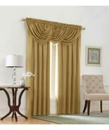 Regal Home Emerald Crepe Gold Back-Tab 2-PC 108x95 Interlined Drapery Pa... - £62.16 GBP