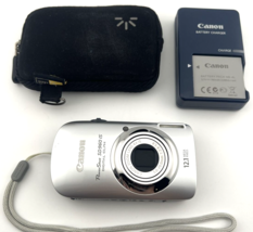 Canon PowerShot ELPH SD960 IS Digital Camera Silver 12.1MP 4x Zoom Tested - $250.27