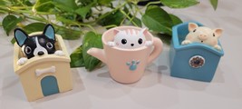 Succulent Plant pots, Dog, cat or pig - Resin 4 1/2&quot; planters - buy 1 or... - $101.98 MXN+