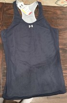 NWT Under Armour UA Navy Blue Double Reversible Women&#39;s Jersey shirt M medium - £12.62 GBP