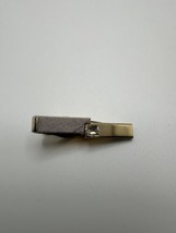 Vintage SWANK Crystal Tie Clip Bar 3.4cm  BB4 - £5.95 GBP