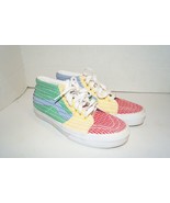 VANS Sk8-Hi Mid Pride LGBTQ+ Athletic Shoes Size M 6.5 W 8 Rainbow 508357 - $59.39