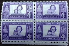 Four MNH 1960 U.S. Stamps The American Woman  - £1.53 GBP