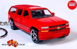  Rare Keychain Red Chevy Suburban New Custom Rims Ltd Edition Great For Gift - £39.06 GBP
