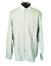 Express Design Studio Shirt Men&#39;s Size X-Large  Multicolor Striped Modern Fit - £13.20 GBP