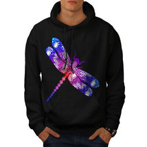 Wellcoda Colorful Dragon Fly Insect Mens Hoodie - £29.60 GBP+