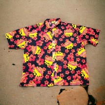 Rare Vintage XXL HAWAIIAN TROPIC Sunscreen Tan Lotion Camp Shirt Adverti... - £59.64 GBP