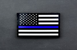 Solas Thin Blue Line Us Flag Patch Black &amp; White Police Swat Ir Tbl Gang Team - $10.85