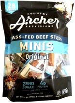 Country Archer Grass-Fed Beef Sticks Minis Original 28 Sticks EXP 02/2026 - $481.30 MXN