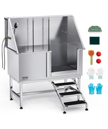VEVOR Stainless Steel Dog Washing Station 50 Inch Pet Grooming Tub (Righ... - $1,140.37 CAD