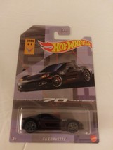 Hot Wheels 2023 Corvette 70th Anniversary Theme 6/8 Black C6 Corvette MOC - £7.50 GBP