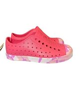 Native Girl Sneaker Jefferson Slip On Sugarlite Marbled 15111510 Pink Si... - $51.48