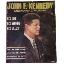 1964 JFK Memorial Album Magazine - His Life, His Words, His Deeds - £11.76 GBP