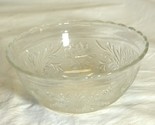 Sandwich Clear Glass Mixing Serving Bowl Anchor Hocking Crimped Edges Me... - $21.77