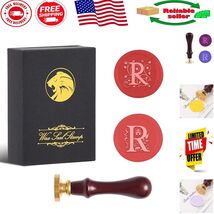 Wax Seal Stamp Kit, 2Pcs Letter R with Dual Patterns - Perfect Thanksgiv... - $21.25 CAD