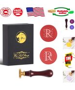 Wax Seal Stamp Kit, 2Pcs Letter R with Dual Patterns - Perfect Thanksgiv... - $21.25 CAD