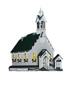 Vintage Shelia's Collectible Houses 1999 Heartsville Town Square Church ... - $12.00