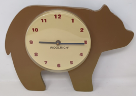 Vintage Woolrich Bear Store Display Wall Clock MISSING PENDULUM BROKEN F... - £25.53 GBP