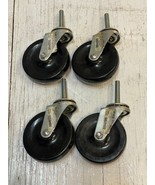 4 Pack of GlideMaxx Swivel Stem Casters 00042325 CWH1574 4&quot;x15/16 SFTRUB... - $42.56 CAD