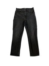 MADEWELL Womens Jeans The PERFECT VINTAGE CROP Black Denim Stretch Sz 28 - £21.89 GBP