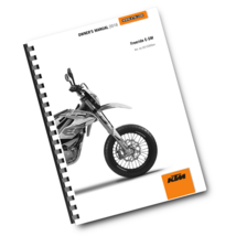 KTM 2016 - FREERIDE E-SM - OWNERS MANUAL USER GUIDE - $49.99