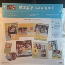 Stampin Up Friends and Flowers Simply Scrappin Scrapbook Kit  12x 12 - $13.85