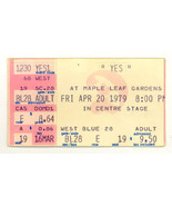 prog YES April 20, 1979 orig TORONTO Canada TICKET STUB - £12.73 GBP