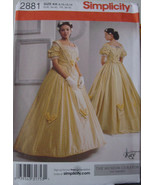 Pattern 2881 Civil War Reenactment Dress Multi Size 8-14 - $29.99