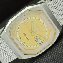 Rare Vintage Seiko 5 Automatic 6309A Japan Mens D/D Golden Watch 550a-a289913-6 - £31.44 GBP