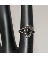 Silver Cloud SC Sterling Silver Black Onyx Cabochon Ring Size 3.5 - $47.85 CAD