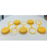 Pk 5 1-3/4&quot; Acme Propane Tank Fill Valve Plastic Cap w/ Tether - Forklif... - $409.72 MXN