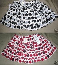 Children&#39;s Place Toddler Skorts/Skirts Black or Red Sizes 18M and 24M NWT - £9.58 GBP