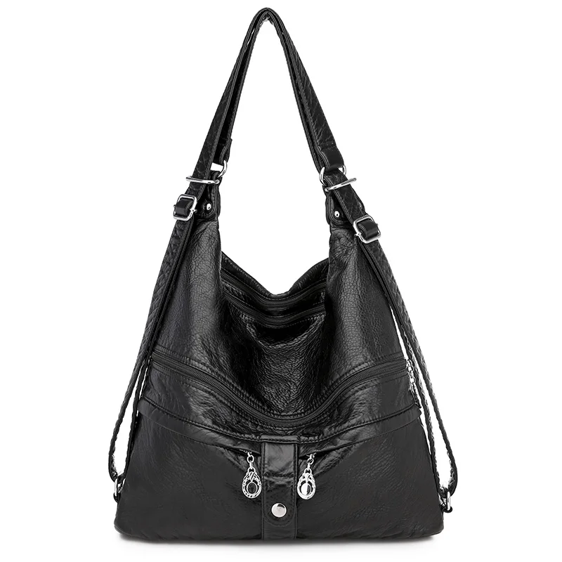 Annmouler Large Women Shoulder Bag Pu Leather Crossbody Bag Soft Leather Messeng - £40.38 GBP