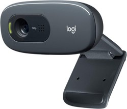 Logitech C270 HD Digital Webcam Portable USB Camera Video for Computer PC Black - $14.37